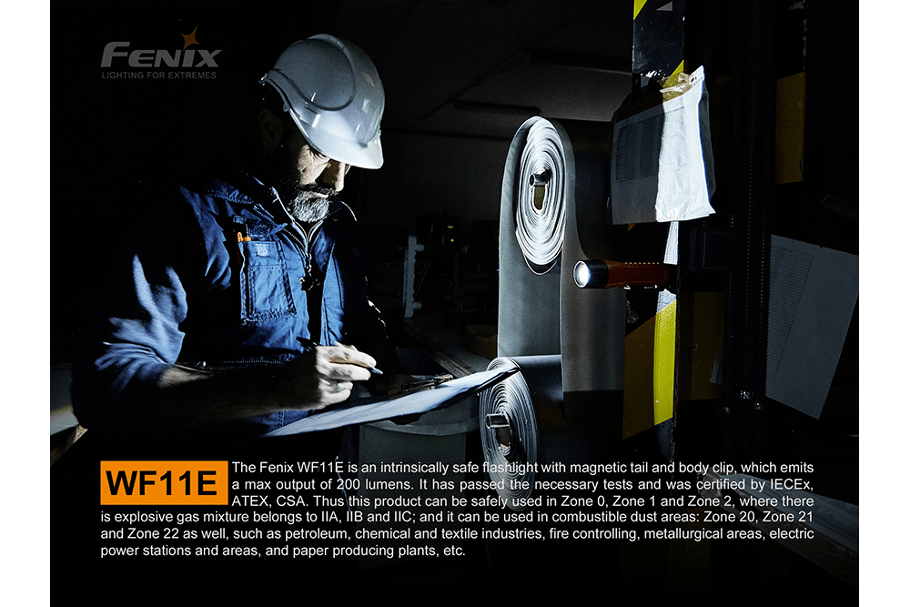 Fenix WF11E Intrinsically Safe Flashlight