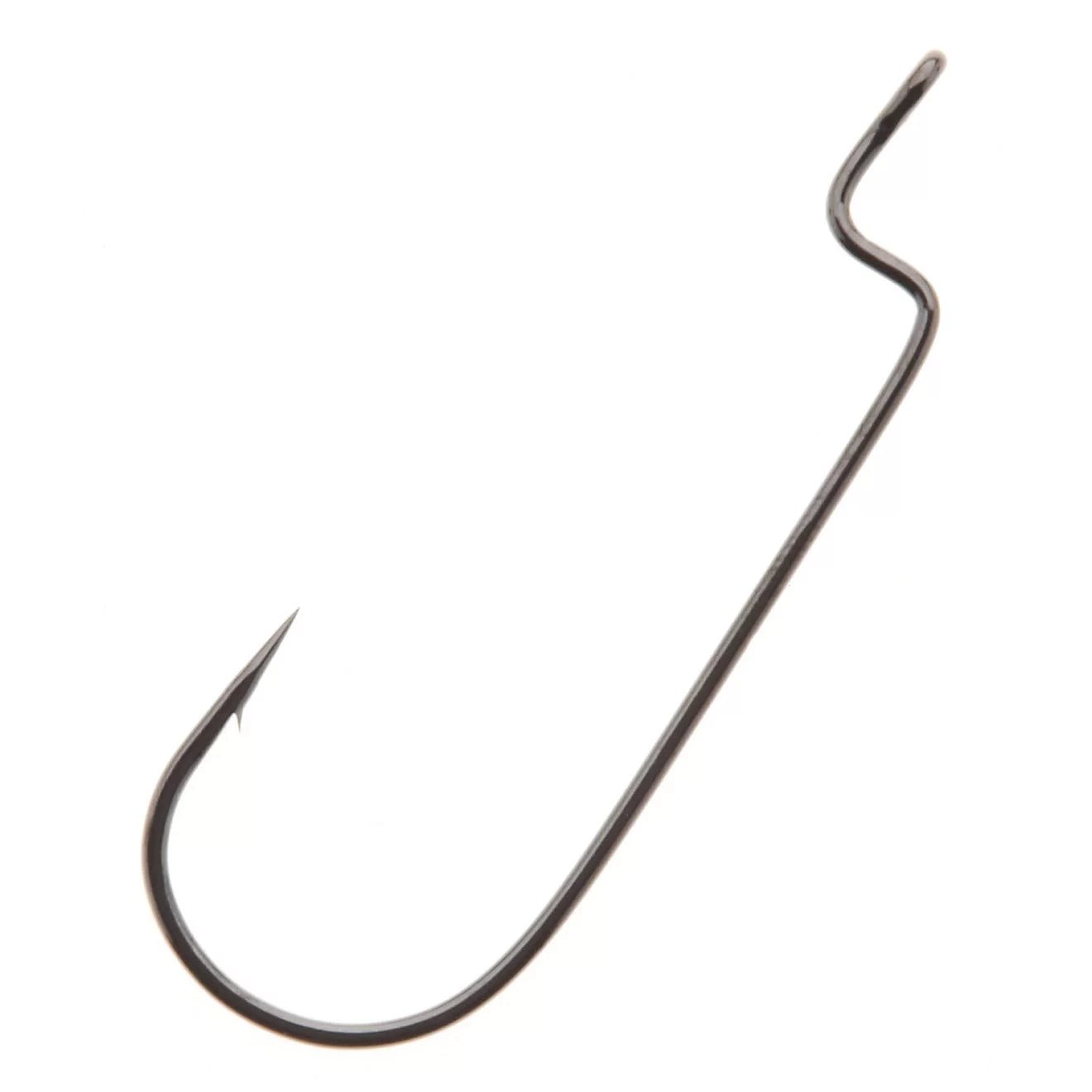 Gamakatsu Offset Round Bend Worm Hooks Black - Angler's Pro Tackle & Outdoors