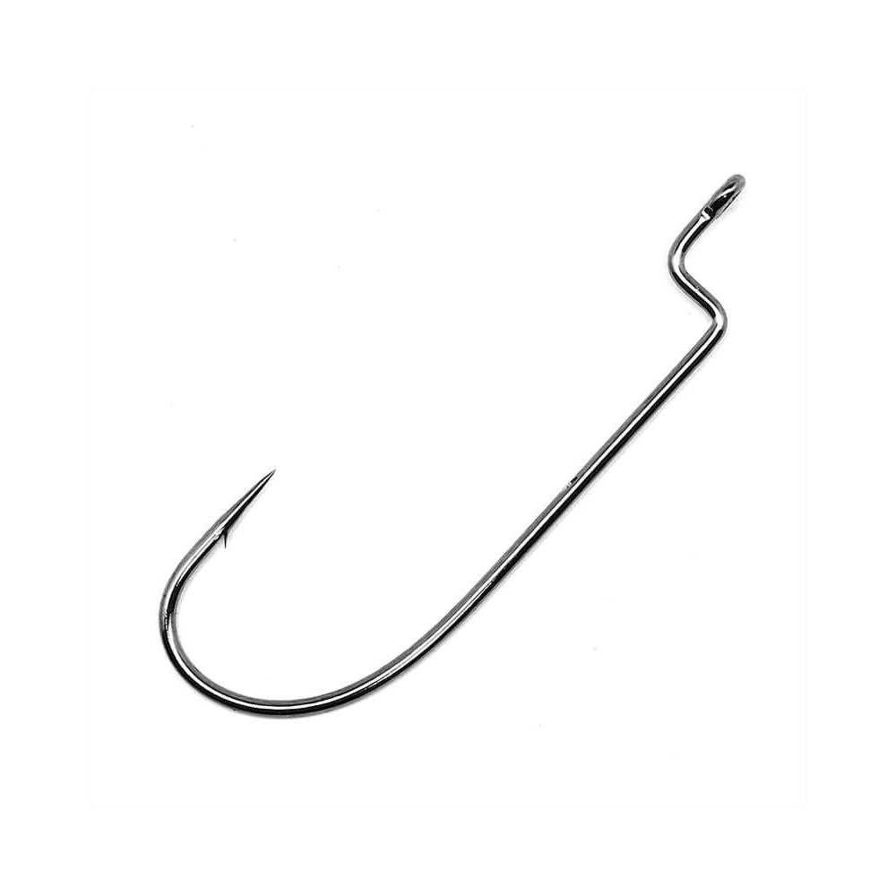 Gamakatsu Offset Shank Worm Hook O'Shaughnessy Black - Angler's Pro Tackle & Outdoors