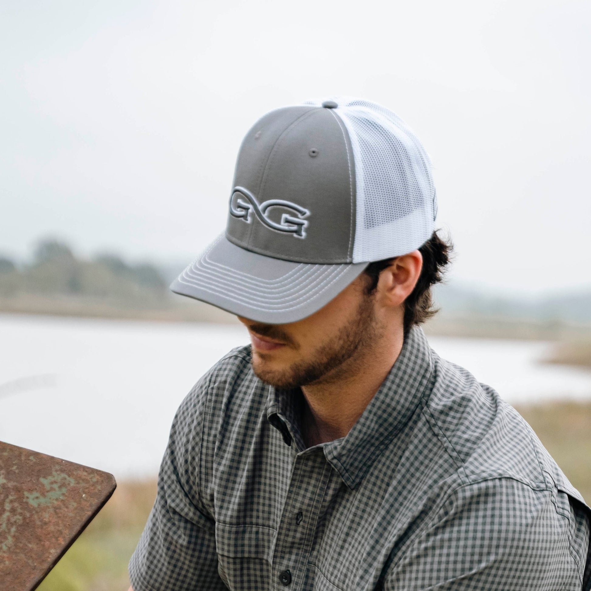 GameGuard - GunMetal Cap | White MeshBack - Angler's Pro Tackle & Outdoors