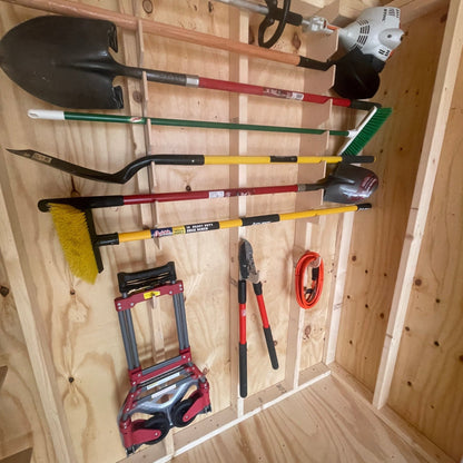 HangThis Up - Best Yard Tool Rack, Garden Tool Organizer, Shed Organization, Universal Garden Tool Storage Rack, Yard Tool Storage Rack