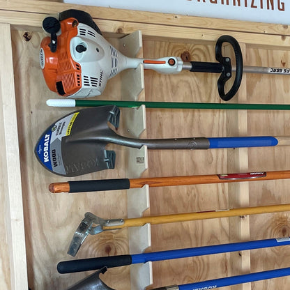 HangThis Up - Best Yard Tool Rack, Garden Tool Organizer, Shed Organization, Universal Garden Tool Storage Rack, Yard Tool Storage Rack