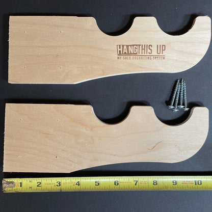 HangThis Up - Garden Yard Tool Organizer,  Yard Tool Rack, Outdoor Shed Tool Organizer, Shed Tool Rack, Shed Organizer, Outdoor Storage, Yard Tool Storage Rack