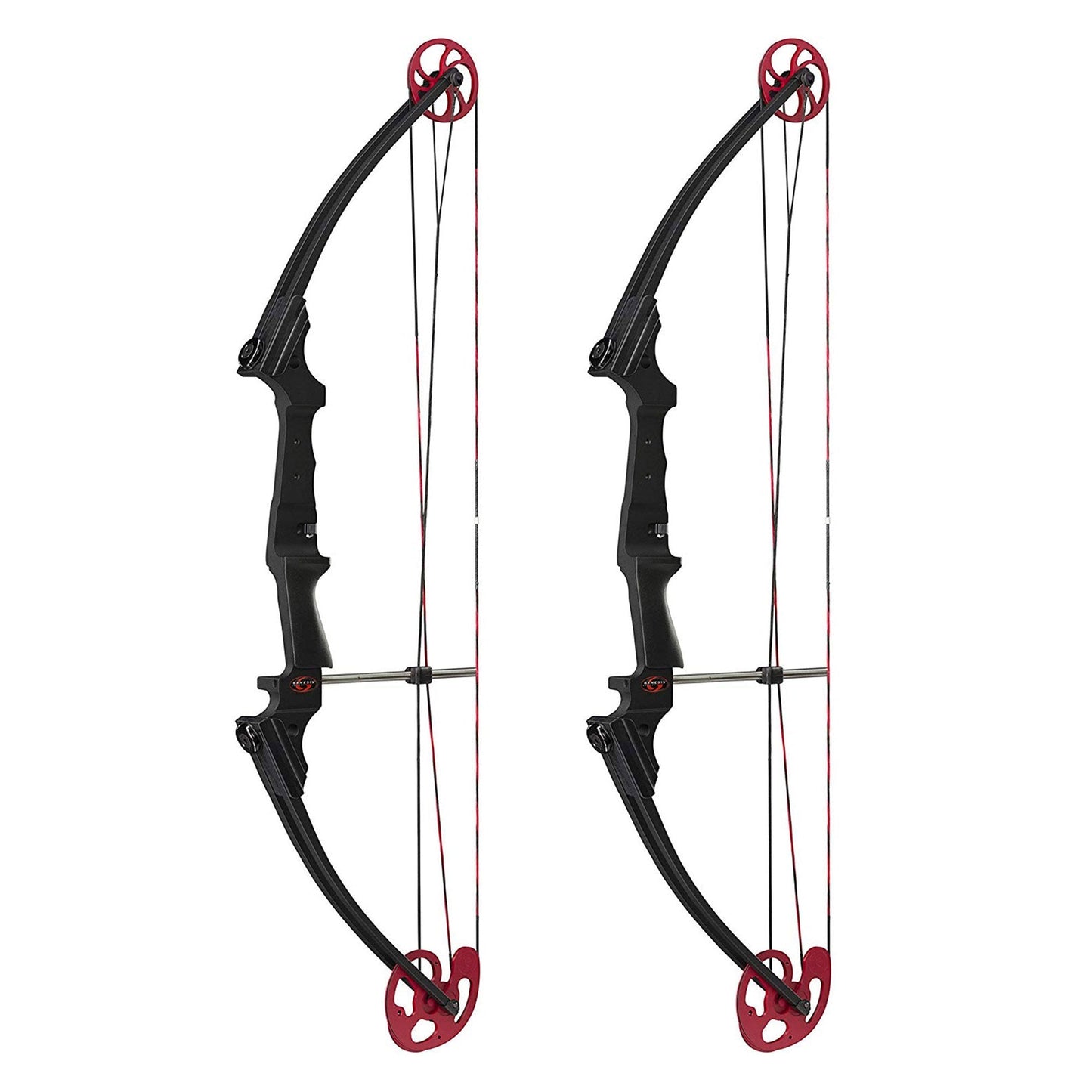 Genesis Archery Compound Bow Adjustable Sizing for Left Handed, Black (2 Pack) - Angler's Pro Tackle & Outdoors