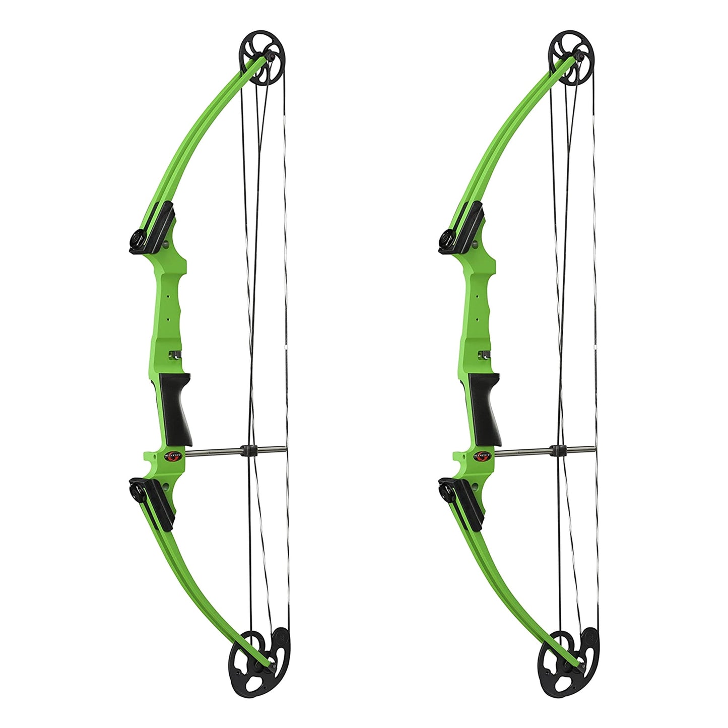 Genesis Archery Compound Bow Adjustable Sizing for Left Handed, Green (2 Pack) - Angler's Pro Tackle & Outdoors