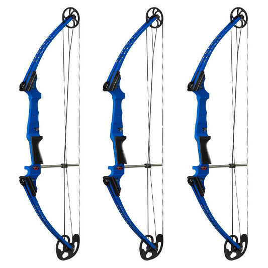 Genesis Archery Compound Bow Adjustable Sizing for Right Handed, Blue (3 Pack) - Angler's Pro Tackle & Outdoors