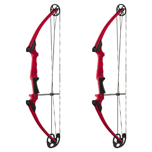 Genesis Archery Compound Bow Adjustable Sizing for Right Handed, Red (2 Pack) - Angler's Pro Tackle & Outdoors