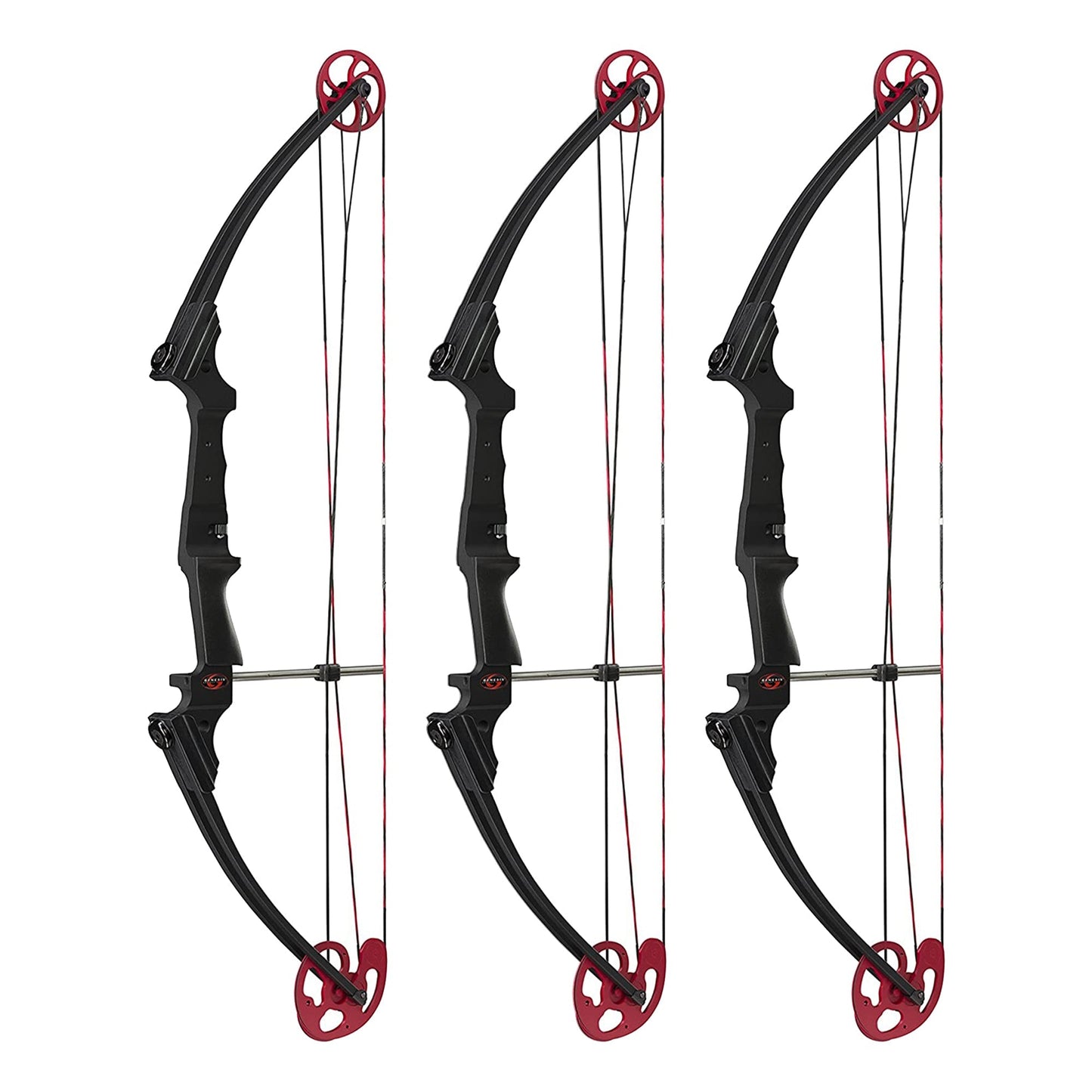 Genesis Archery Original Adjustable Right Handed Compound Bow, Black (3 Pack) - Angler's Pro Tackle & Outdoors