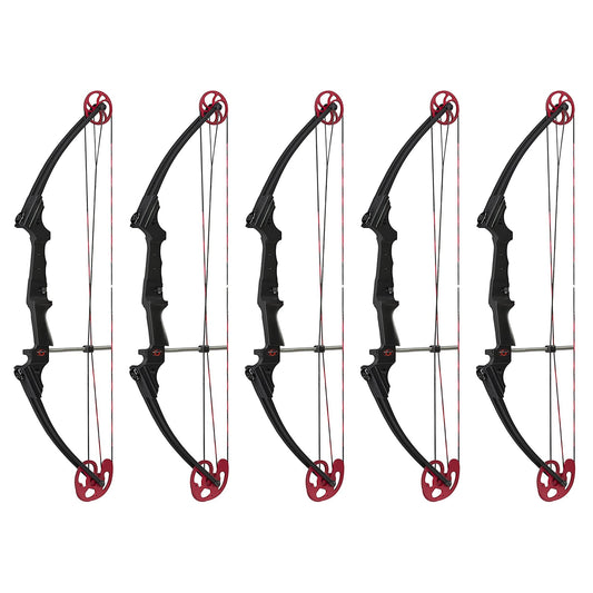 Genesis Archery Original Adjustable Right Handed Compound Bow, Black (5 Pack) - Angler's Pro Tackle & Outdoors