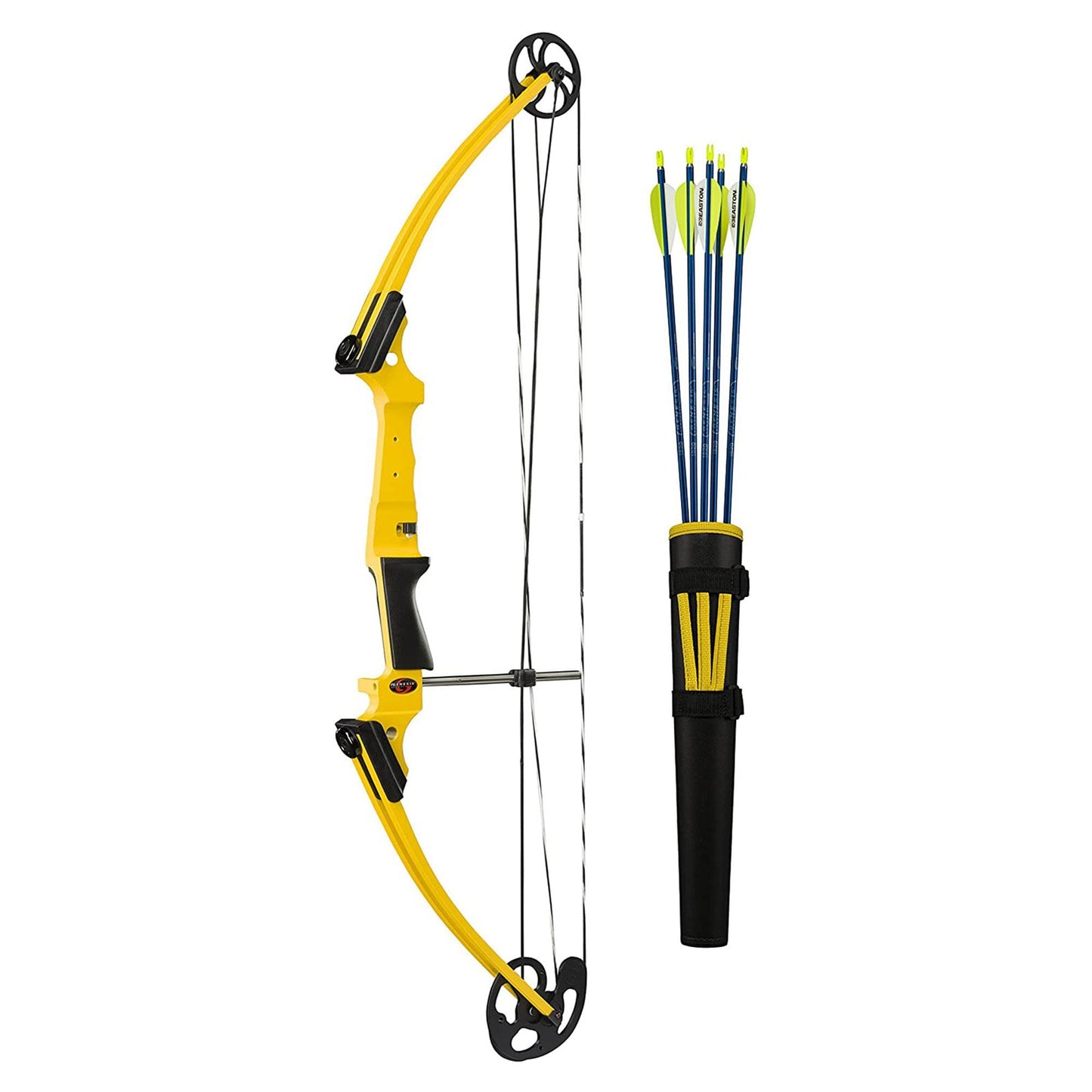 Genesis Archery Original Left Handed Compound Bow Archery Kit, Yellow (5 Pack) - Angler's Pro Tackle & Outdoors