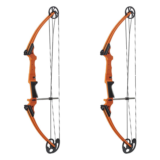 Genesis Original Archery Adjustable Right Handed Compound Bow, Orange (2 Pack) - Angler's Pro Tackle & Outdoors