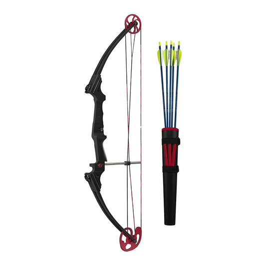 Genesis Original Lightweight Archery Compound Bow/Arrow Set, Left Handed, Black - Angler's Pro Tackle & Outdoors