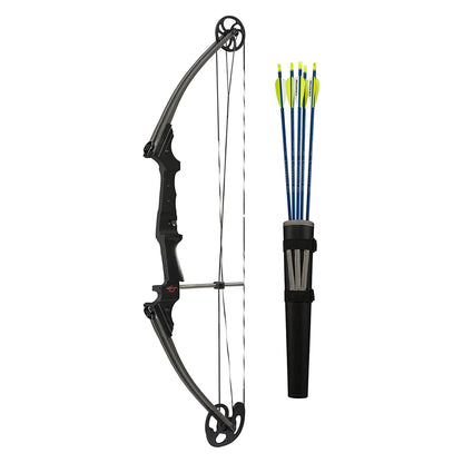 Genesis Original Lightweight Archery Compound Bow/Arrow Set, Left Handed, Carbon - Angler's Pro Tackle & Outdoors