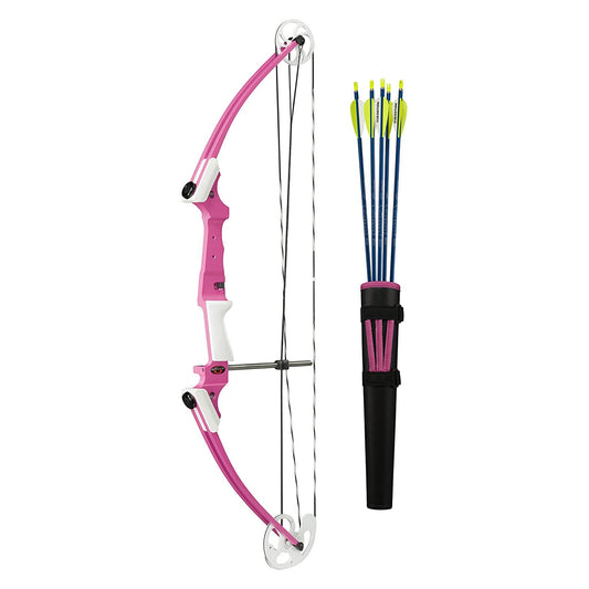 Genesis Original Lightweight Archery Compound Bow/Arrow Set, Left Handed, Pink - Angler's Pro Tackle & Outdoors