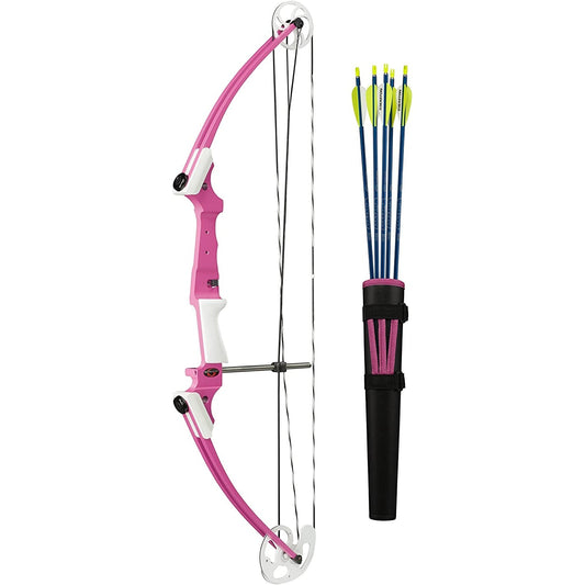 Genesis Original Lightweight Archery Compound Bow/Arrow Set, Right Handed, Pink - Angler's Pro Tackle & Outdoors