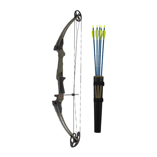 Genesis Original Lightweight Archery Compound Bow/Arrow Set, Right Handed,Ambush - Angler's Pro Tackle & Outdoors