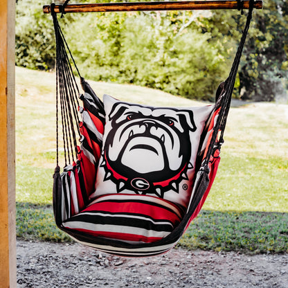 Campus Hammocks University of Georgia Bulldogs Throw Pillow Cover