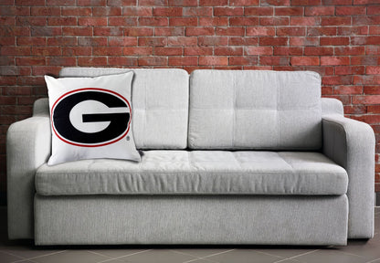 Campus Hammocks University of Georgia Logo Throw Pillow Cover