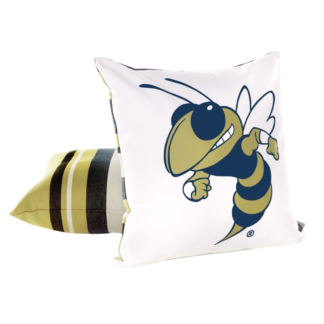 Campus Hammocks Georgia Tech Yellow Jackets Buzz Pillow Cover
