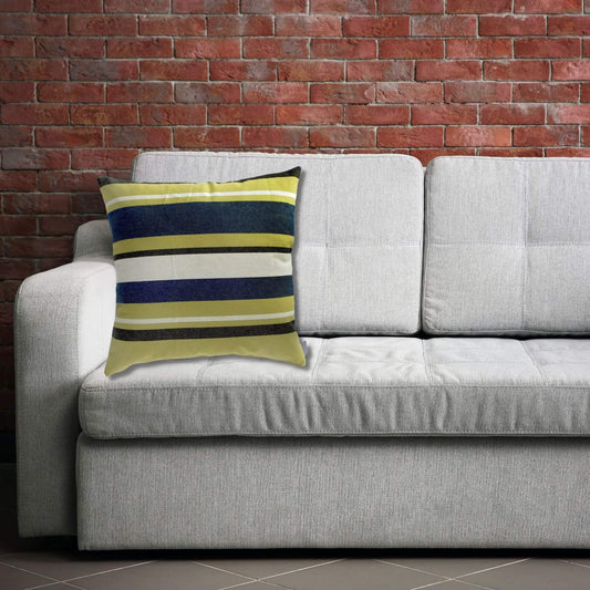 Campus Hammocks Georgia Tech Colors Striped Pillow Cover