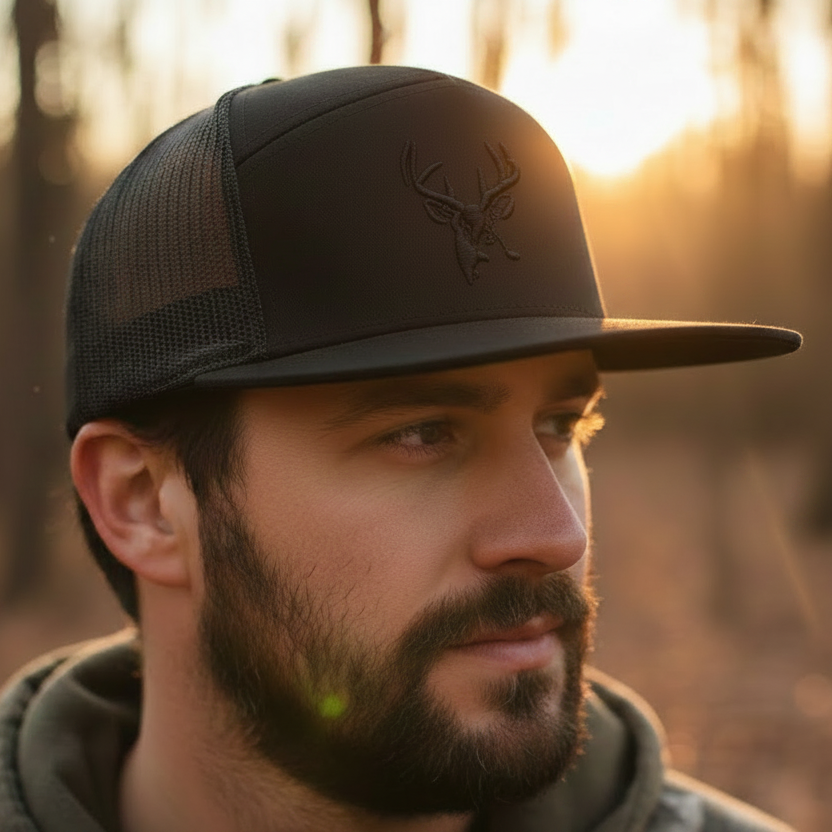 AF Waterfowl Ghost Black on Black 7 Panels