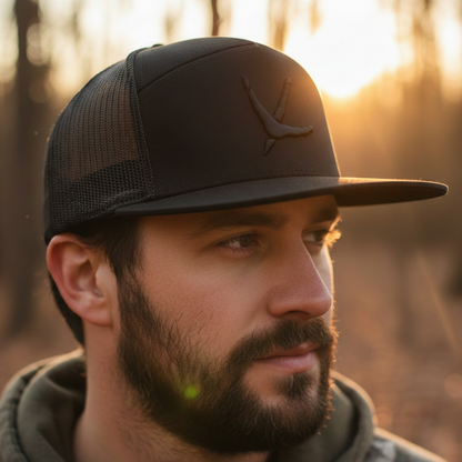 AF Waterfowl Ghost Black on Black 7 Panels