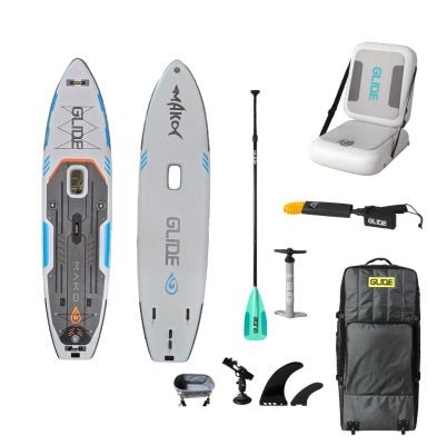 Glide Mako – Inflatable Fishing Paddleboard, Pedal Drive Compatible - Angler's Pro Tackle & Outdoors