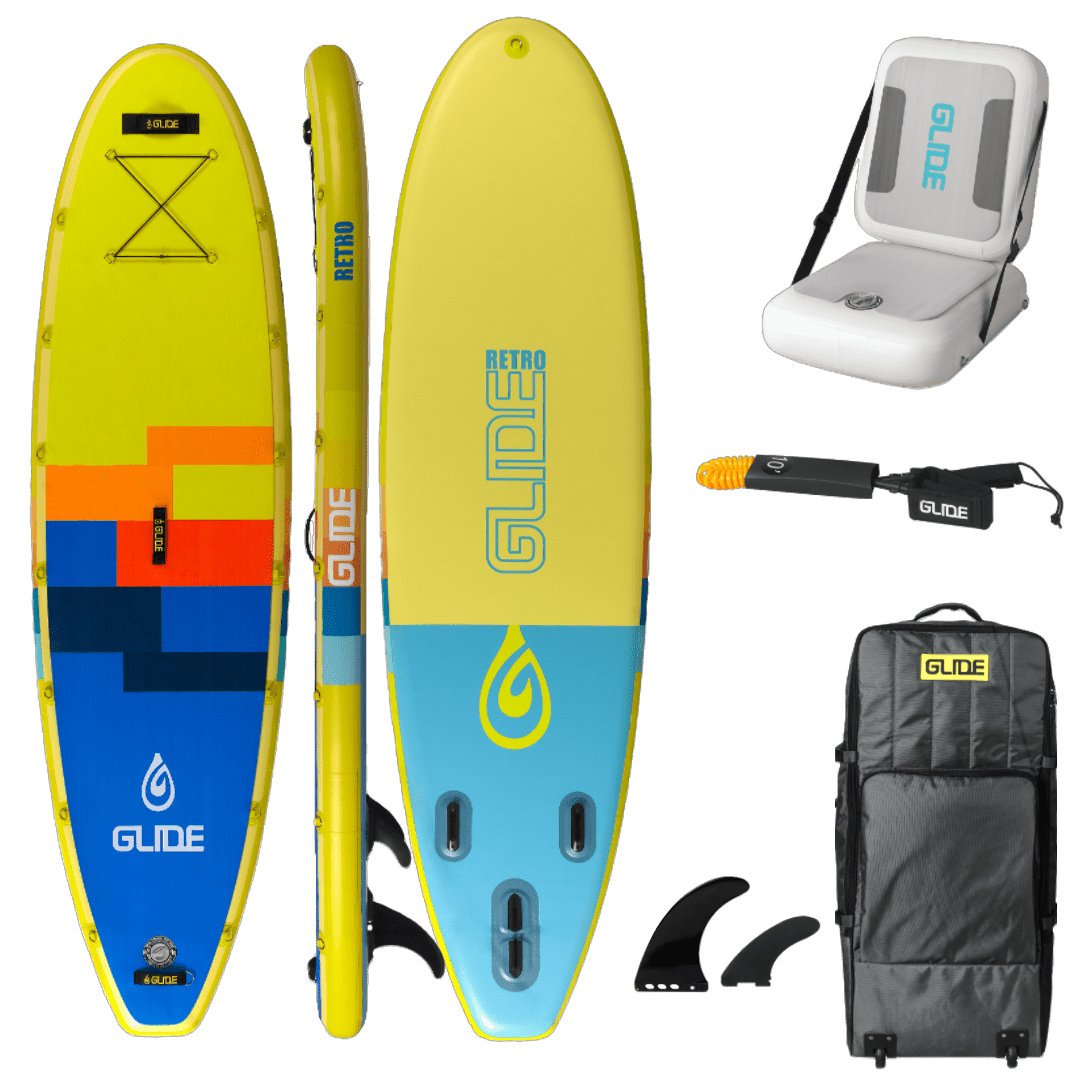 Glide Retro 10'6'' Inflatable Paddle Board Package – Lightweight & Stable - Angler's Pro Tackle & Outdoors