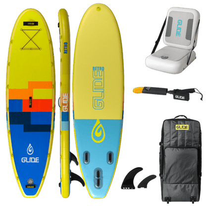 Glide Retro 10'6'' Inflatable Paddle Board Package – Lightweight & Stable - Angler's Pro Tackle & Outdoors