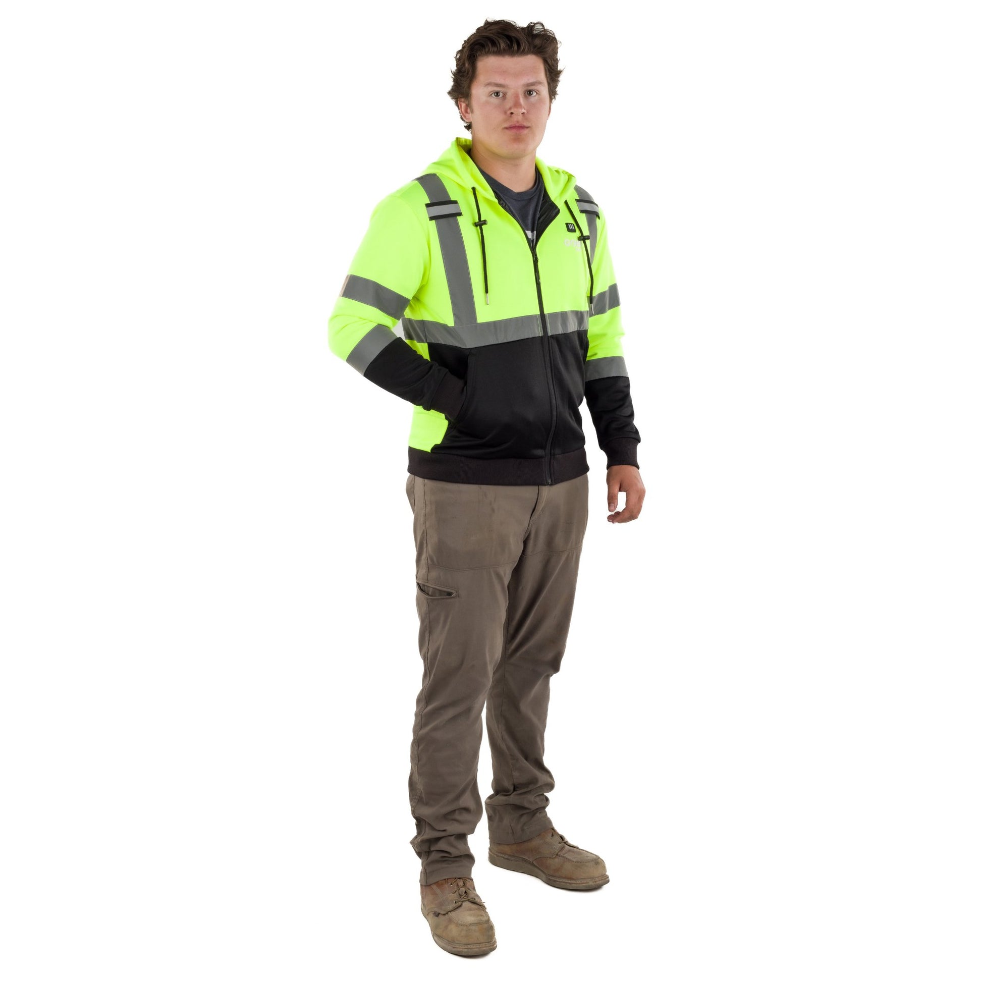 Gobi Heat Beam Men's Workwear Heated High - Vis Hoodie - Angler's Pro Tackle & Outdoors