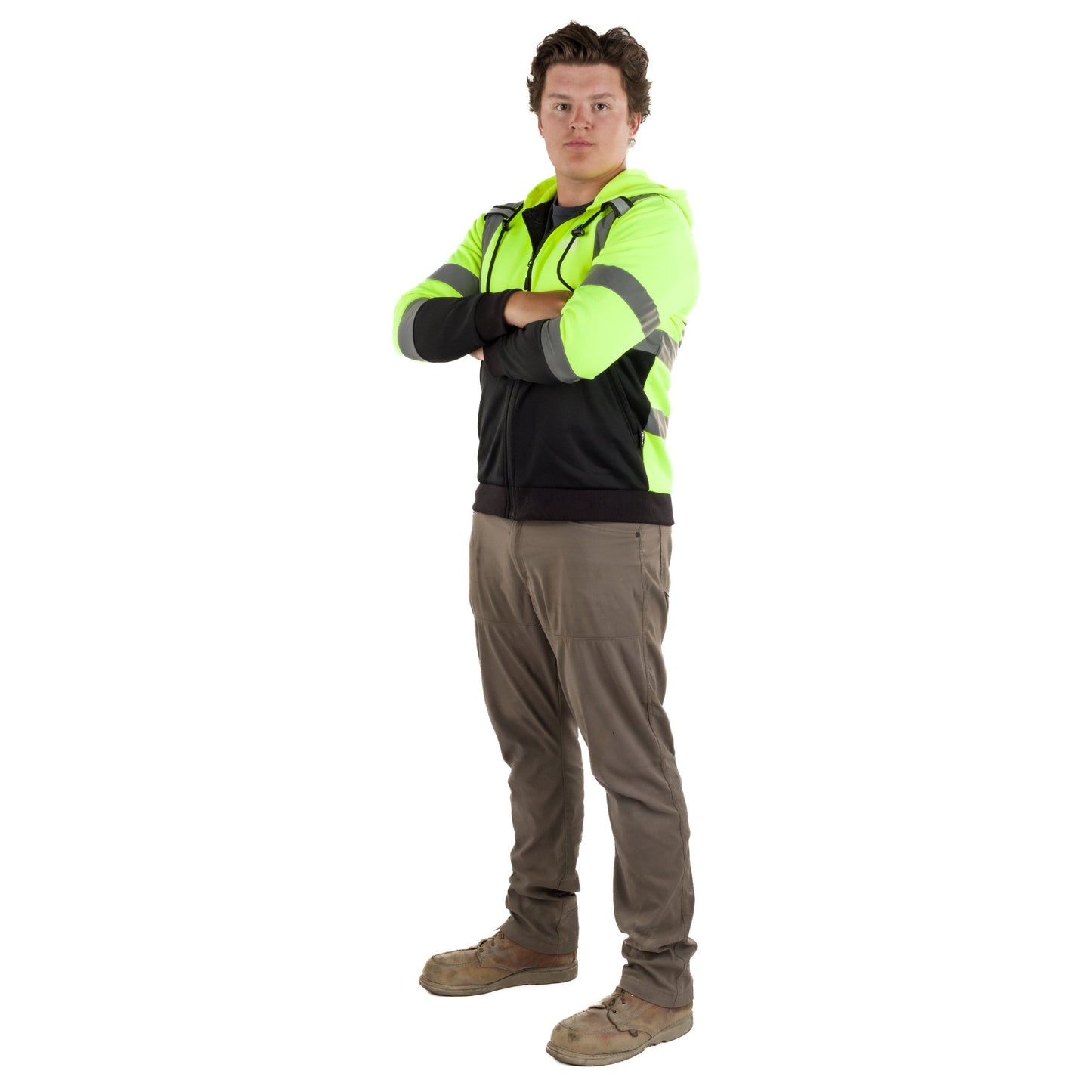 Gobi Heat Beam Men's Workwear Heated High - Vis Hoodie - Angler's Pro Tackle & Outdoors