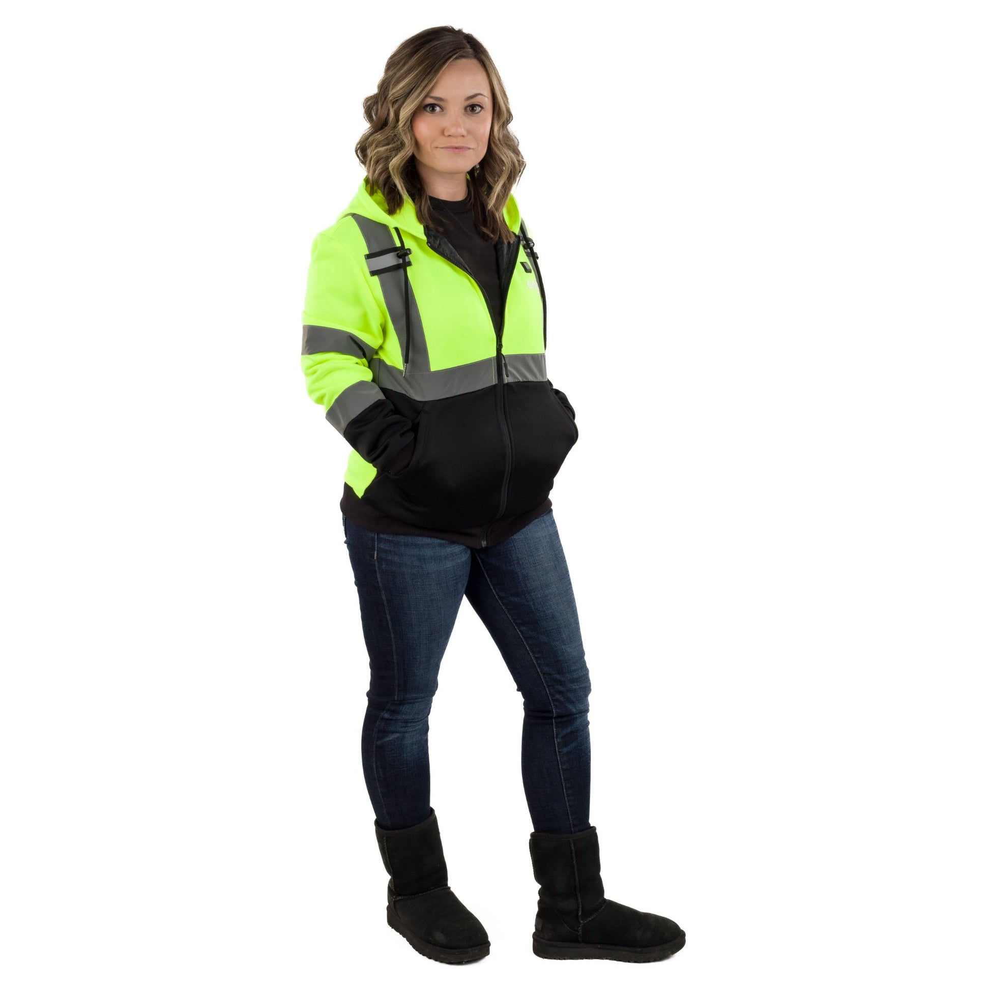 Gobi Heat Beam Women's Workwear Heated High - Vis Hoodie - Angler's Pro Tackle & Outdoors