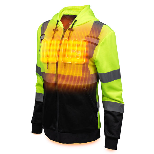 Gobi Heat Beam Women's Workwear Heated High - Vis Hoodie - Angler's Pro Tackle & Outdoors