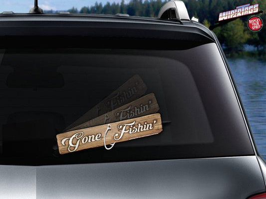 Gone Fishin' Sign WiperTag - Angler's Pro Tackle & Outdoors