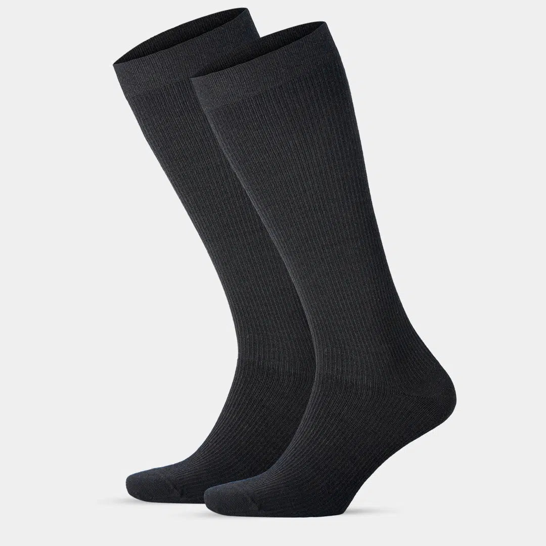 GoWith 15 - 20 mmHg Merino Wool Compression Socks for Men & Women - No Cushion - Angler's Pro Tackle & Outdoors