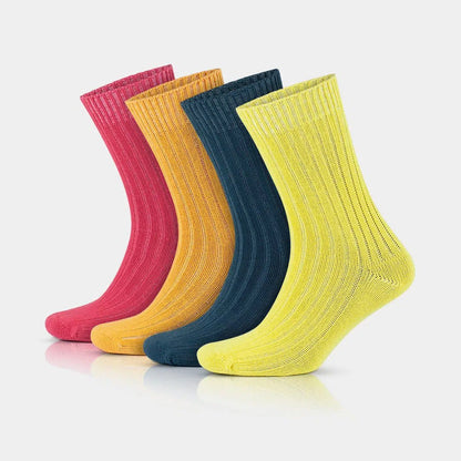 GoWith 97% Cotton Crew Dress Socks for Men and Women - Colorful - Angler's Pro Tackle & Outdoors