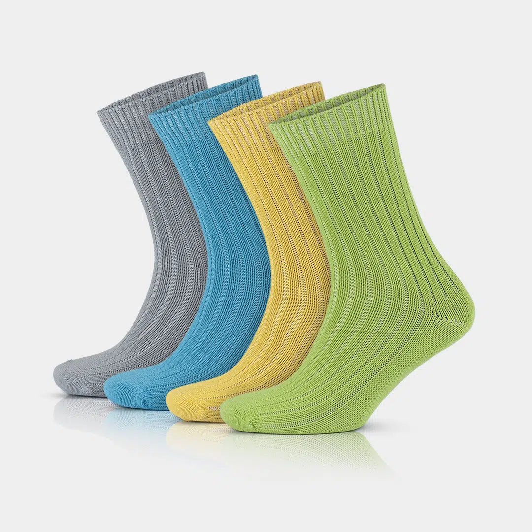 GoWith 97% Cotton Crew Dress Socks for Men and Women - Colorful - Angler's Pro Tackle & Outdoors