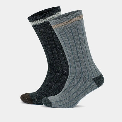 GoWith Alpaca Wool Crew Hiking Boot Socks for Men and Women - Vertical Striped - Angler's Pro Tackle & Outdoors