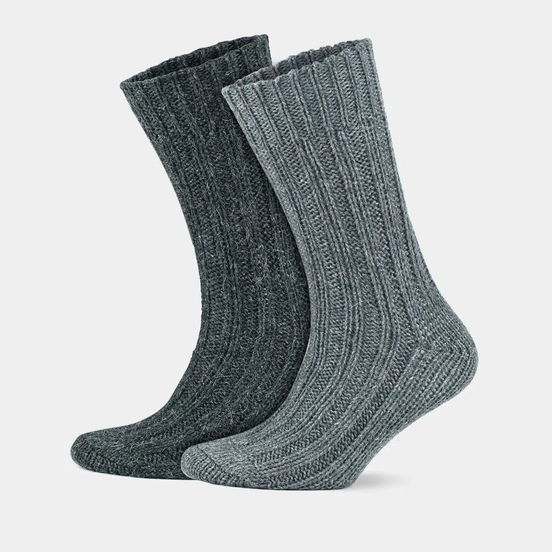 GoWith Alpaca Wool Extra Thick Crew Loose Socks for Men and Women - Angler's Pro Tackle & Outdoors