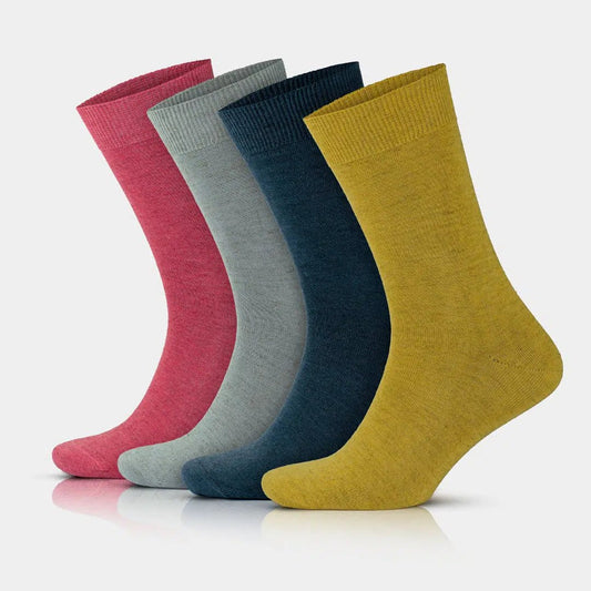 GoWith Men's Colorful Cotton & Linen Blend Thin Dress Socks - Angler's Pro Tackle & Outdoors