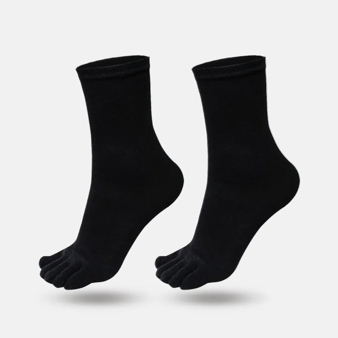 GoWith Men's Cotton Quarter Black Toe Socks - Angler's Pro Tackle & Outdoors