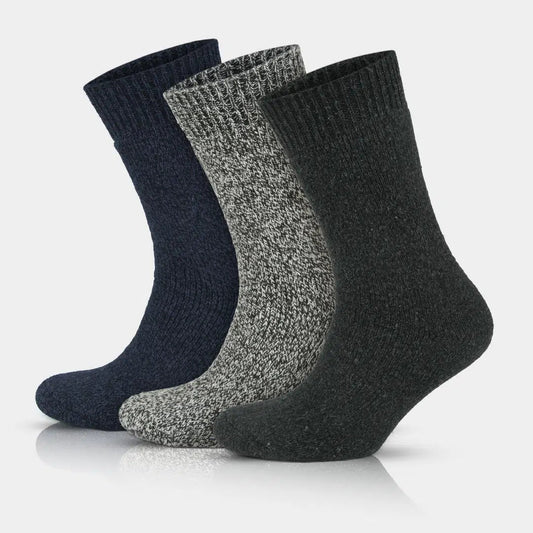 GoWith Men's Merino Wool Extra Thick Full Terry Fuzzy Crew Socks - Full Cushion - Angler's Pro Tackle & Outdoors