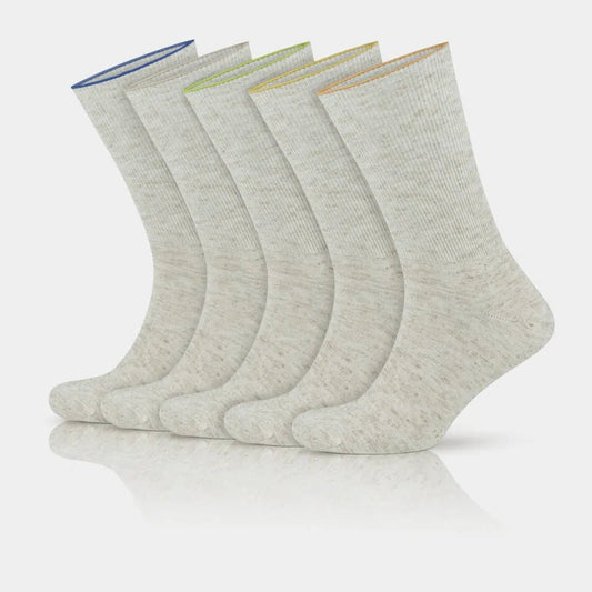 GoWith Men's Thin Linen & Cotton Blend Crew Diabetic Socks - Angler's Pro Tackle & Outdoors