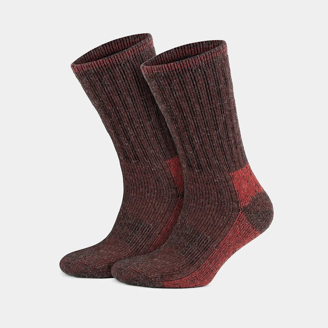 GoWith Thermal Warm Terry Lined Alpaca Hiking Boot Socks for Men & Women - Optic Effect - Angler's Pro Tackle & Outdoors