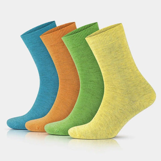 GoWith Women's Colorful Cotton & Linen Blend Thin Dress Socks - Angler's Pro Tackle & Outdoors