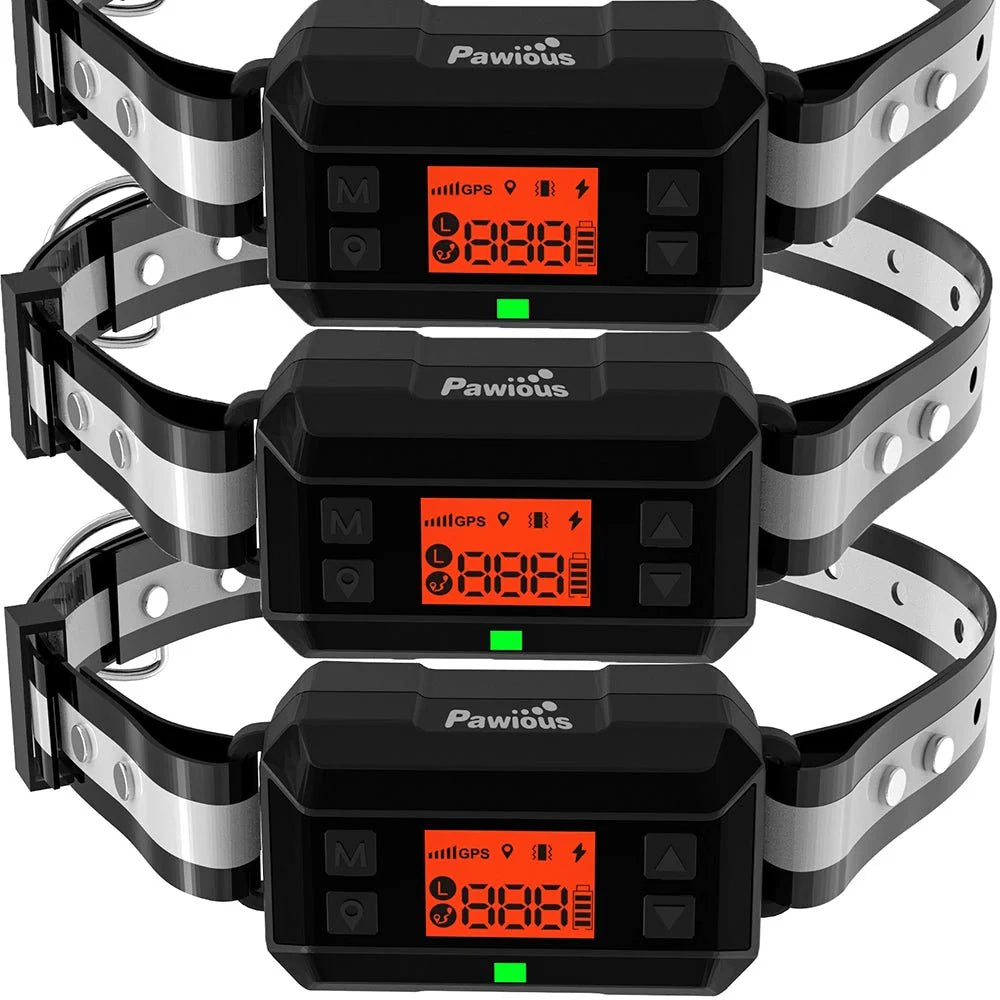 Pawious - GPS Dog Fence F810+, 2nd Gen with GPS Signal Boost Chip and AI Scene Recognition - 2 Dog Set