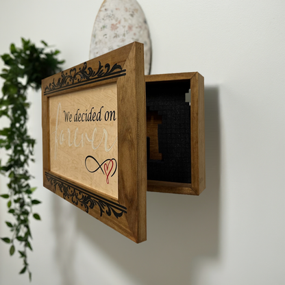 Bellewood Designs - We Decided On Forever Decorative Wall-Mounted Secure Gun Cabinet