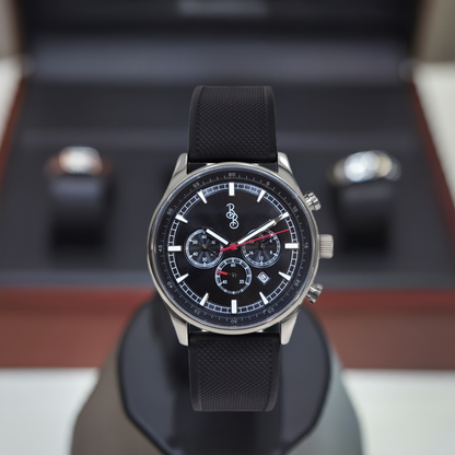 Beyond Boring Watch Co. Black Sport Chronograph