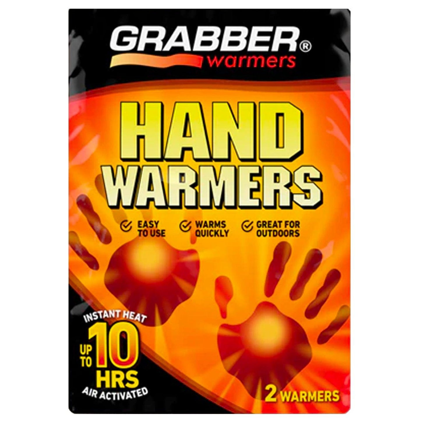 Grabber Hand Warmers - Long Lasting Natural Odorless Air Activated Warmers - Up to 10 Hours of Heat - 40 Pair Box - Angler's Pro Tackle & Outdoors