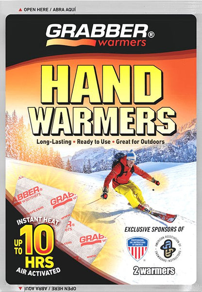 Grabber Ski & Ride Hand Warmers - Long Lasting Natural Odorless Air Activated Warmers - Up to 10 Hours of Heat - 40 Pair Box - Angler's Pro Tackle & Outdoors